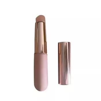 Многоцелевой многоразовый аппликатор для маски с мягким наконечником, круглый портативный консилер для помады, бальзама для губ, глянцевого блеска для губ и маски One Size розовый