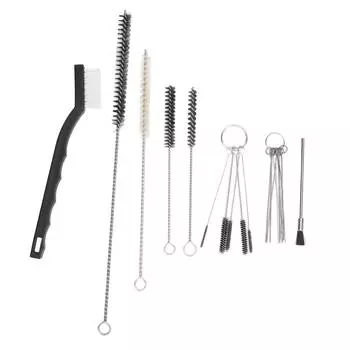 Многоцелевой набор для чистки распылительных инструментов, портативные щетки, щетка для чистки игл и трубок аэрографа