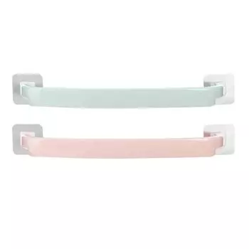 Многоцелевой настенный самоклеящийся держатель для кухонных полотенец, фирменная вешалка, стеллаж для хранения, органайзер Pink