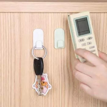 Многоцелевой органайзер для пульта дистанционного управления, прочная клейкая настенная стойка для ключей, новые настенные крючки синий