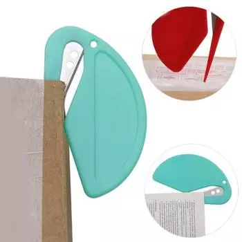 Многоцелевой открывалка для писем с острым лезвием, инструмент для резки бумаги для рулона крафт-бумаги, упаковочная упаковка для скрапбукинга, рождественский конверт, почта 3pcs чёрный