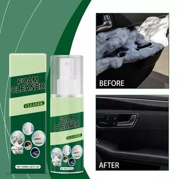Многоцелевой пенный очиститель для автомобилей; Многоцелевое чистящее средство для обивки сидений; Очистка автомобилей от грязи; Пенный очиститель для автомобилей и домов(100мл) One Size белый