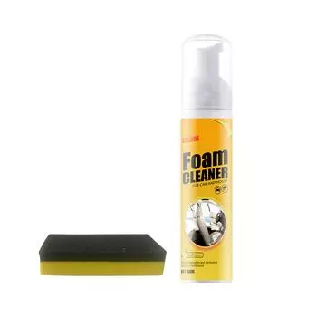 Многоцелевой пенный очиститель, универсальный спрей для удаления пятен для внутренних поверхностей автомобиля, кухни, ванной комнаты, автомобиля 30 мл белый