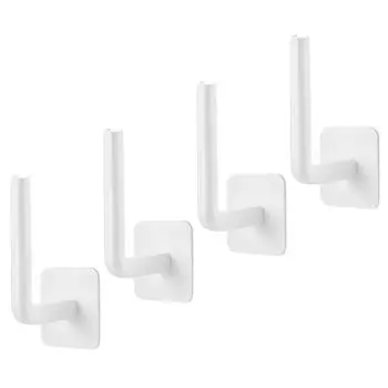 Многоцелевой Прочный Крючок Пластиковые Держатели для Бейсболок L-Образные Вешалки для Шляп Сильный Клей Стойки-Органайзеры для Шляп 4PC
