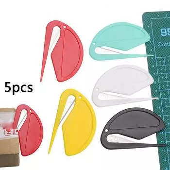 Многоцелевой резак с пластиковым лезвием для вскрытия конвертов, резки бумаги и многого другого жёлтый