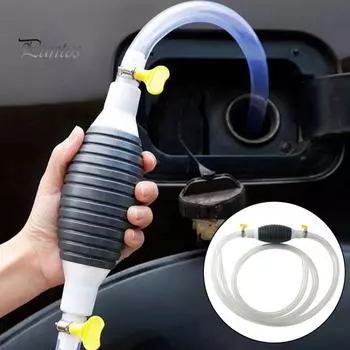 Многоцелевой ручной насос для перекачки топлива со шлангом из ПВХ, простой в использовании, многоразовый, портативный, универсальный сифонный насос, насос для откачки жидкости A