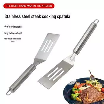 Многоцелевой шпатель из нержавеющей стали: Идеально подходит для жарки рыбы, блинов, стейков, пиццы и выпечки тэппанъяки.