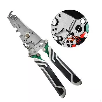 Многоцелевой складной инструмент для зачистки проводов, прочный обжимной инструмент