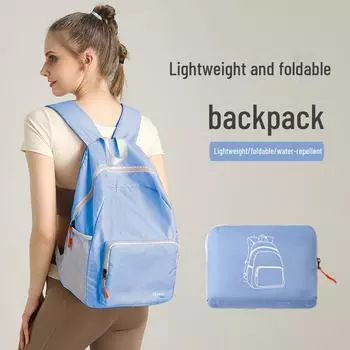 Многоцелевой складной рюкзак большой вместимости Yueyou для студентов и любителей активного отдыха blue синий