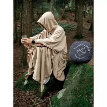 Многоцелевой спальный мешок для кемпинга на открытом воздухе флисовое одеяло для путешествий