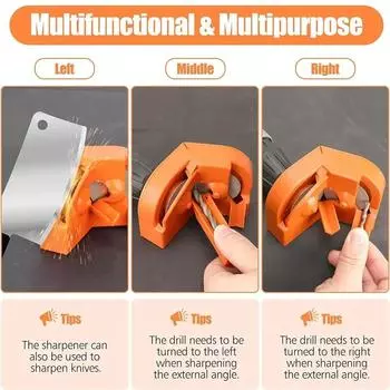 Многоцелевой станок для заточки сверл, точилка для ножей ударных электрических дрелей, прочная одноразовая двухсторонняя полировка