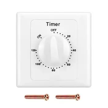 Многоцелевой таймер-переключатель пластиковый 86 панельный AC 220V TIMING 120MIN