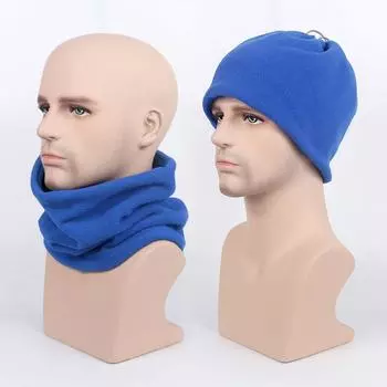 Многоцелевой утеплитель для шеи, флисовая термобалаклава, шарф, утолщенный спортивный лыжный зимний ветрозащитный головной убор, шапка зелёный