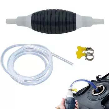 Многоцелевой всасывающий насос для жидкости Портативный ручной насос для перекачки топлива с высокопроизводительным шлангом Многоразовый масляный топливный сифонный насос 150cm