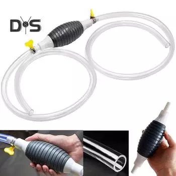 Многоцелевой всасывающий насос для жидкости Портативный ручной насос для перекачки топлива с высокопроизводительным шлангом Многоразовый масляный топливный сифонный насос 150 cm