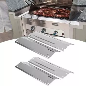 Многоцелевой защитный тепловой тент, регулируемый защитный тент, крышка горелки, нагревательная пластина для гриля, газовый гриль для барбекю серебряный