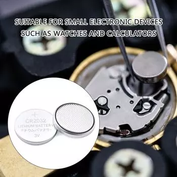 Многоцелевые батарейки-таблетки CR2032 3 В, надежные источники питания для небольших устройств, безопасная для детей упаковка (5/10штук) A
