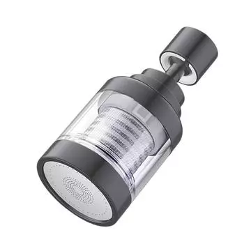 Многоцелевые фильтры для крана Вращение на 360 градусов С 6 хлопковыми фильтрами PP Аксессуар для кухни и ванной комнаты Бытовое использование серый