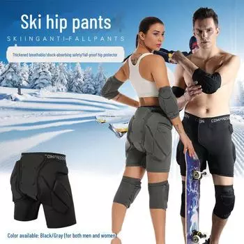 Многоцелевые губчатые наколенники и налокотники для катания на скейтборде и лыжах 01 elbow pad, L чёрный