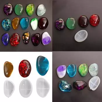 Многоцелевые каменные формы, набор из 3 прочных силиконовых принадлежностей для творчества, украшения для бытовых поделок из цемента и смолы