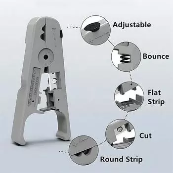 Многоцелевые клещи для зачистки кабеля UTP/STP Многофункциональный инструмент для зачистки кабеля для сетевого телефонного кабеля Ручные инструменты Плоскогубцы