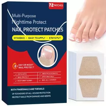 Многоцелевые пластыри от онихомикоза, онихомикоз, онихомикоз, вросший ноготь, онихомикоз 72 пластыря в коробке One Size