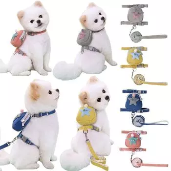 Многоцелевые сумки для домашних животных для маленьких и средних собак, кошек, упряжь, рюкзак для щенков, походы на природу, закуски для собак, рюкзак, аксессуары для домашних животных S серый