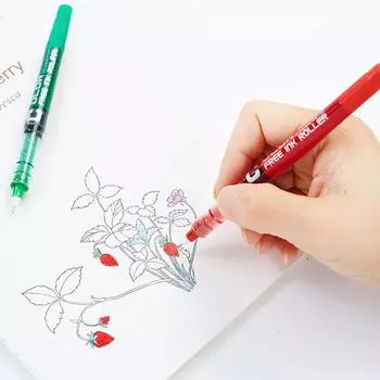 Многоцветная гелевая ручка большой емкости с тонким наконечником, школьные и офисные канцелярские принадлежности, шариковая ручка-ролик, шариковые ручки 0.28mm синий