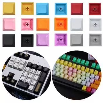 Многоцветная колпачок DSA для переключателей MX PBT DSA, высота 1U, пустая крышка для клавиш
