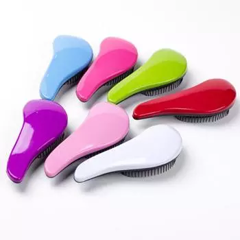 Многоцветная милая расческа для салона, щетка для укладки волос, полезная волшебная расческа для распутывания волос, инструмент для укладки волос