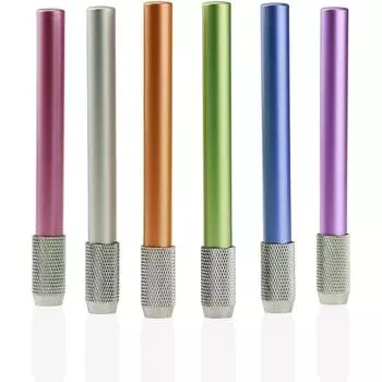 Многоцветная регулируемая и удобная алюминиевая подставка для карандашей, инструмент для письма Schol Hobby Art, длина удлинителя карандаша розовый