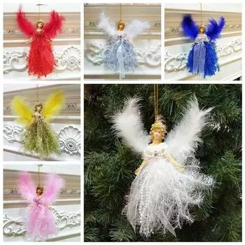 Многоцветная рождественская подвесная подвеска 19*12 см, подвесное украшение, подарочные украшения для рождественской елки розовый