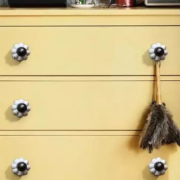 Многоцветная ручка из тыквы, керамика и сплавы, мебельная ручка, винтажная дверная ручка для шкафа style 18