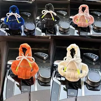 Многоцветная толстовка с капюшоном в стиле автомобиля, крышка рычага переключения передач, защита ручной коробки передач, декоративная крышка, автомобильные аксессуары, подходящие для всех моделей белый