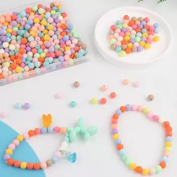 Многоцветные 100 шт. модные круглые свободные бусины высокого качества DIY 8 мм новые для изготовления ювелирных изделий сплошной цвет 8mm 100Pcs