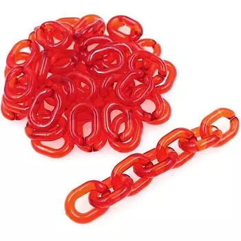 Многоцветные 15*19 мм акриловые DIY ювелирные аксессуары для браслета, ожерелья, изготовления цепочек, креативные модные свободные бусины, прозрачные 20 шт. бусины красный