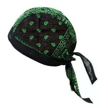 Многоцветные банданы-шапки Хлопковые шапки-пиратки для шоссейного велосипеда Велосипедные кепки Велосипедные головные уборы green black