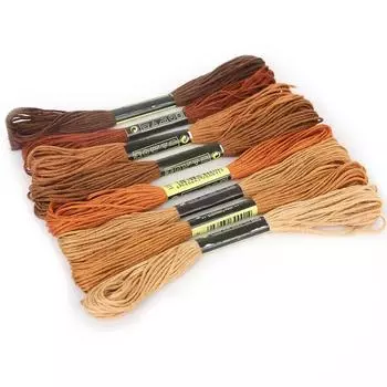 Многоцветные нитки для вышивания Антипиллинговые мотки для шитья Товары для рукоделия