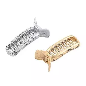 Estele разноцветные пластиковые модные заколки для волос в форме банана для женщин/девочек (Упаковка из 2 шт.)