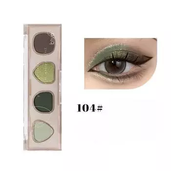 Многоцветные тени для век, матовые перламутровые стойкие тени для макияжа землистого цвета, четырехцветная палитра теней для век