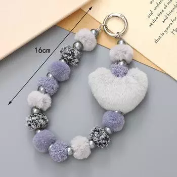 Многоцветный бисерный брелок для женщин и девочек, креативный мобильный телефон, анти-потеря, цепочка, украшение для рюкзака, аксессуары, подарки зелёный