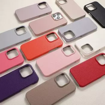 Многоцветный чехол из кожи личи для iPhone 16, 15, Pro, Max, 14, Pro, 13, 12, 11, противоударный, гибридный, из поликарбоната, роскошный, однотонный чехол с зернистостью личи iPhone 15 чёрный