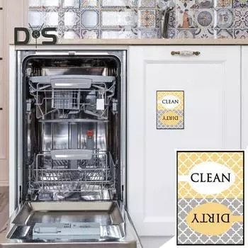 Многоцветный чистый грязный магнит Магнитный красивый магнит для посудомоечной машины Чистый грязный знак