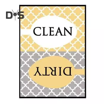 Многоцветный чистый грязный магнит Магнитный красивый магнит для посудомоечной машины Чистый грязный знак