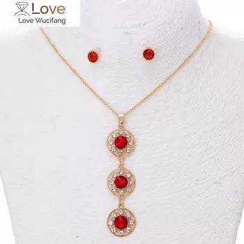 Многоцветный кубический цирконий комплекты ювелирных изделий для женщин дамские ожерелья серьги комплекты свадебная бижутерия африканские парюры