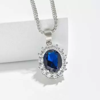 Многоцветный кулон, красочное ожерелье с сокровищами, ожерелье с круглым сапфиром принцессы и подсолнухом