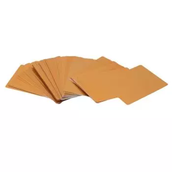 Многоцветный материал визитной карточки, визитная карточка с лазерной гравировкой, металлические визитные карточки, бланки для деловых визитов One Size жёлтый