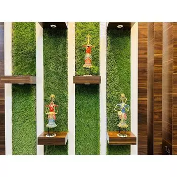 Многоцветный набор из 3 раджастханских племенных металлических изделий ручной работы музыканта, выставочный образец, статуэтка, настольные декоративные предметы для дома