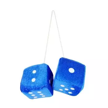 Многоцветный подвесной автомобильный кулон плюшевые кубики милые новогодние игральные кости украшения подарки D белый