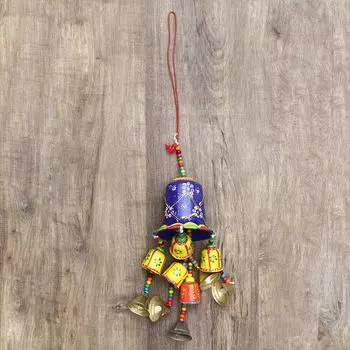 Многоцветный ручной работы, красивый колокольчик в форме двери, окна, настенный подвесной колокольчик, декоративный элемент - предметы декора Дивали для домашнего декора